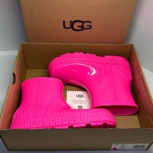 Sz7 Women’s Ugg Drizlita Pink New Rainboats